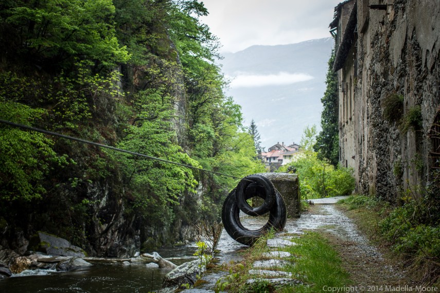 Abandoned industrial area, Dervio. 50mm f4.5.