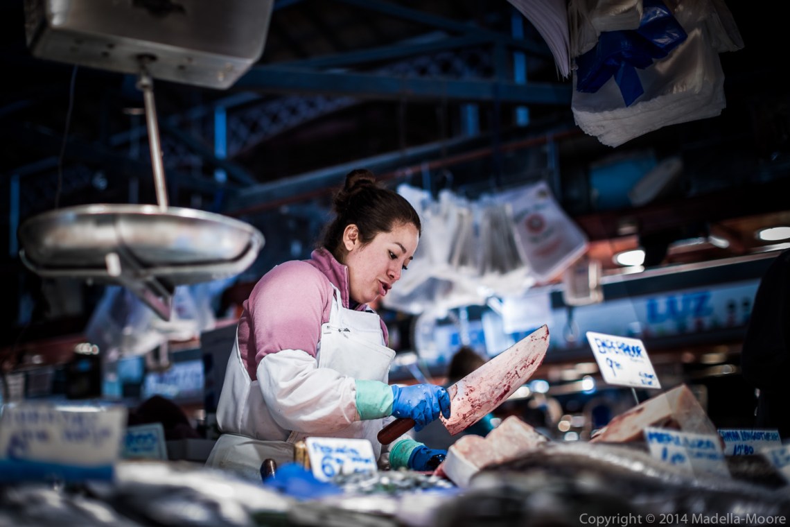 Fish monger - La Boqueria - Barcelona