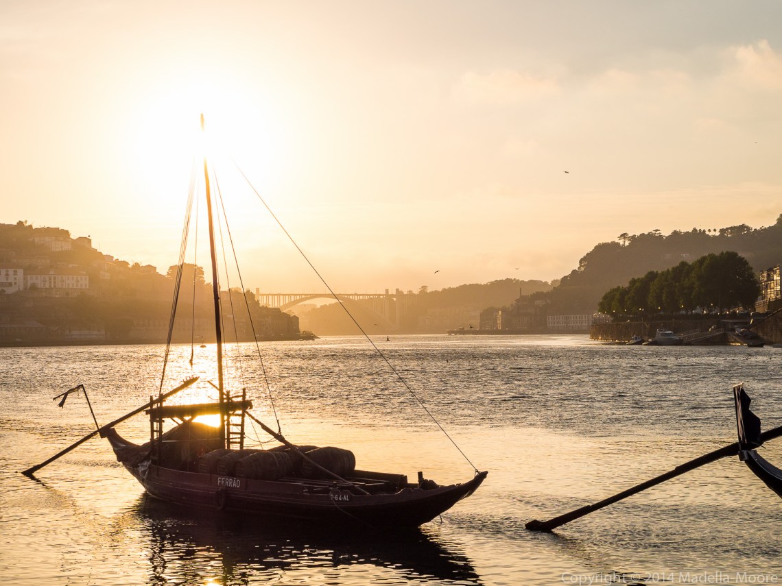 River sunset, Porto, Portugal