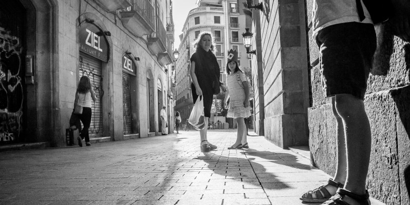 Barcelona Street Photograph: School Days