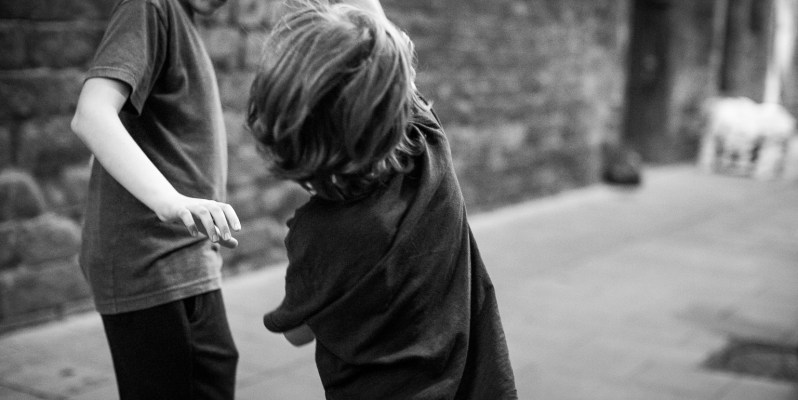 Memories - Two Children Playing