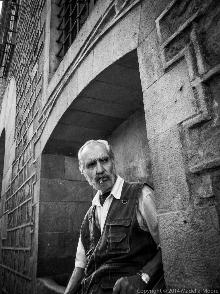 Old man with Cigar, Barcelona Street Photography