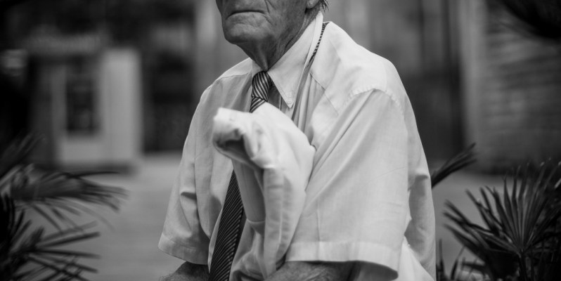 Old man sitting, Barcelona
