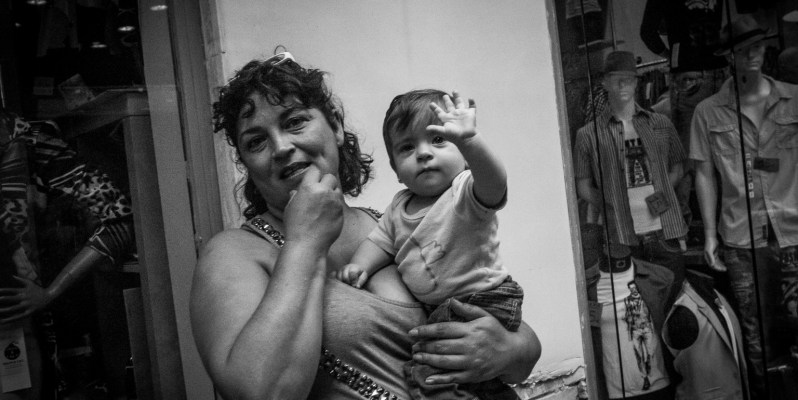 Woman with Young Child, Barcelona