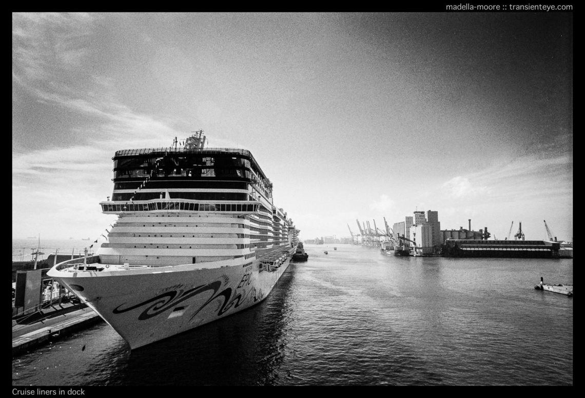 Cruise ships at Barcelona Harbour
