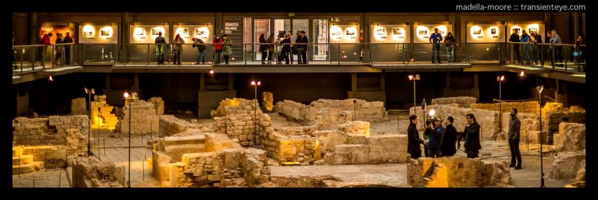 Medieval ruins under the Mercat del Born, Barcelona. Canon 5D Mark III, 50mm f1.2L.