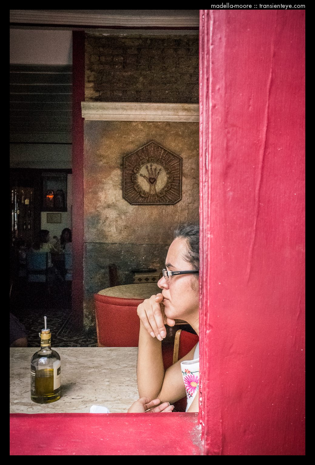 Girl in Cafe, Ouro Preto, Brazil