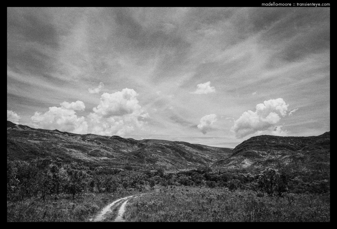 Parque Nacional da Serro da Cipó. Black and white landscape with polariser and red filter.