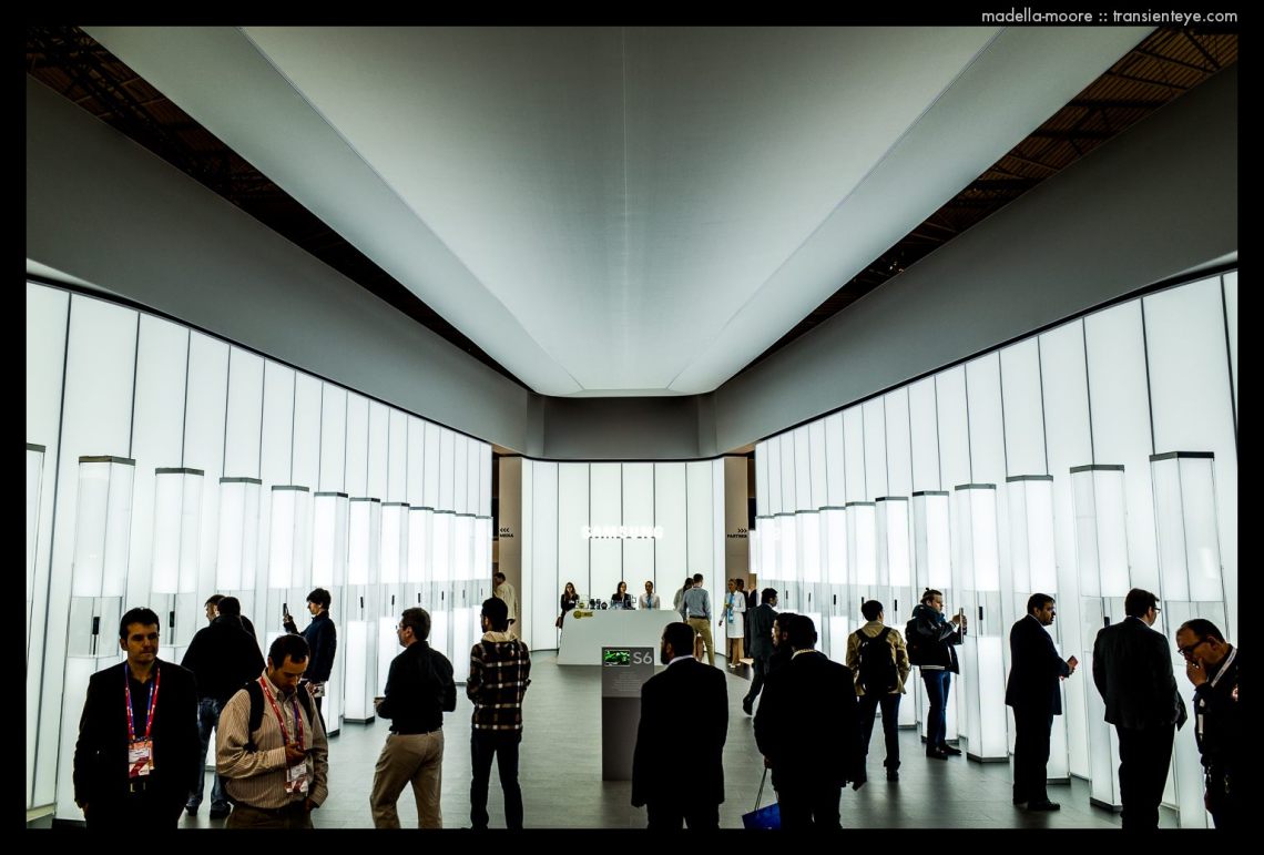 Samsung Phone Altar, MWC Barcelona.