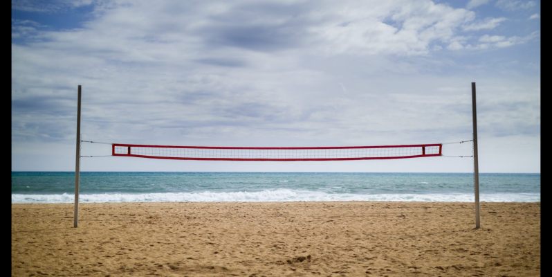 Volleyball net, Badalona Beach.