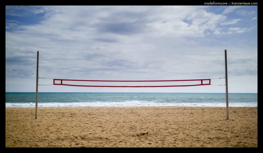 Volleyball net, Badalona Beach.