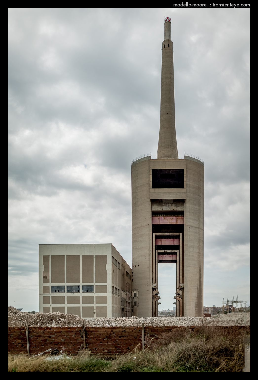 Old power station chimneys, Graffitti, Sant Andrià de Besòs