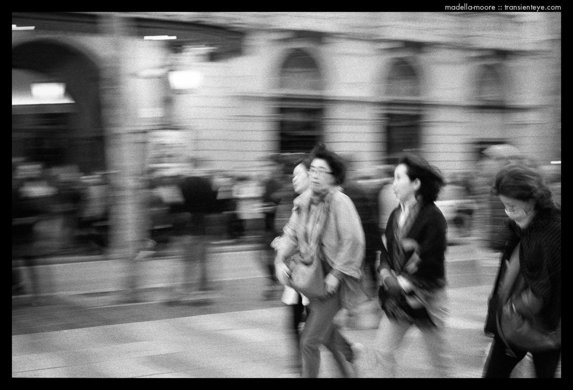 Long exposure street photography.