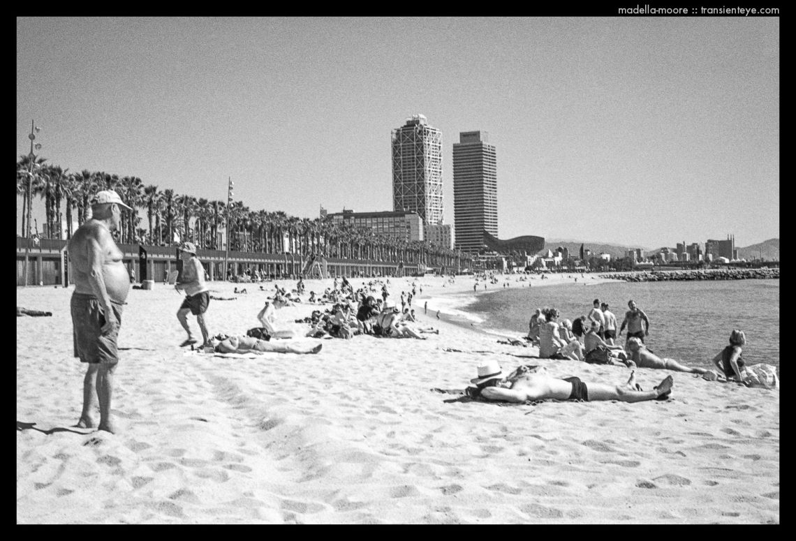 Barcelona Beach Life - Black and White Film Photography