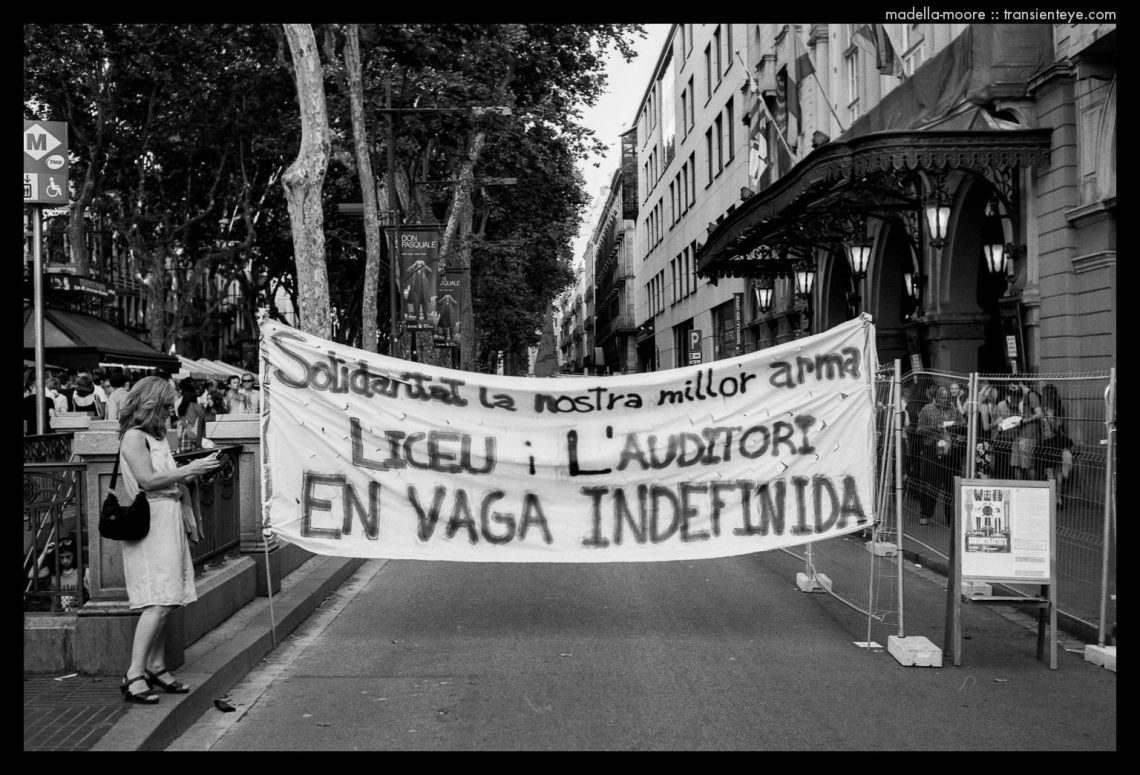 Liceu Barcelona - Strike