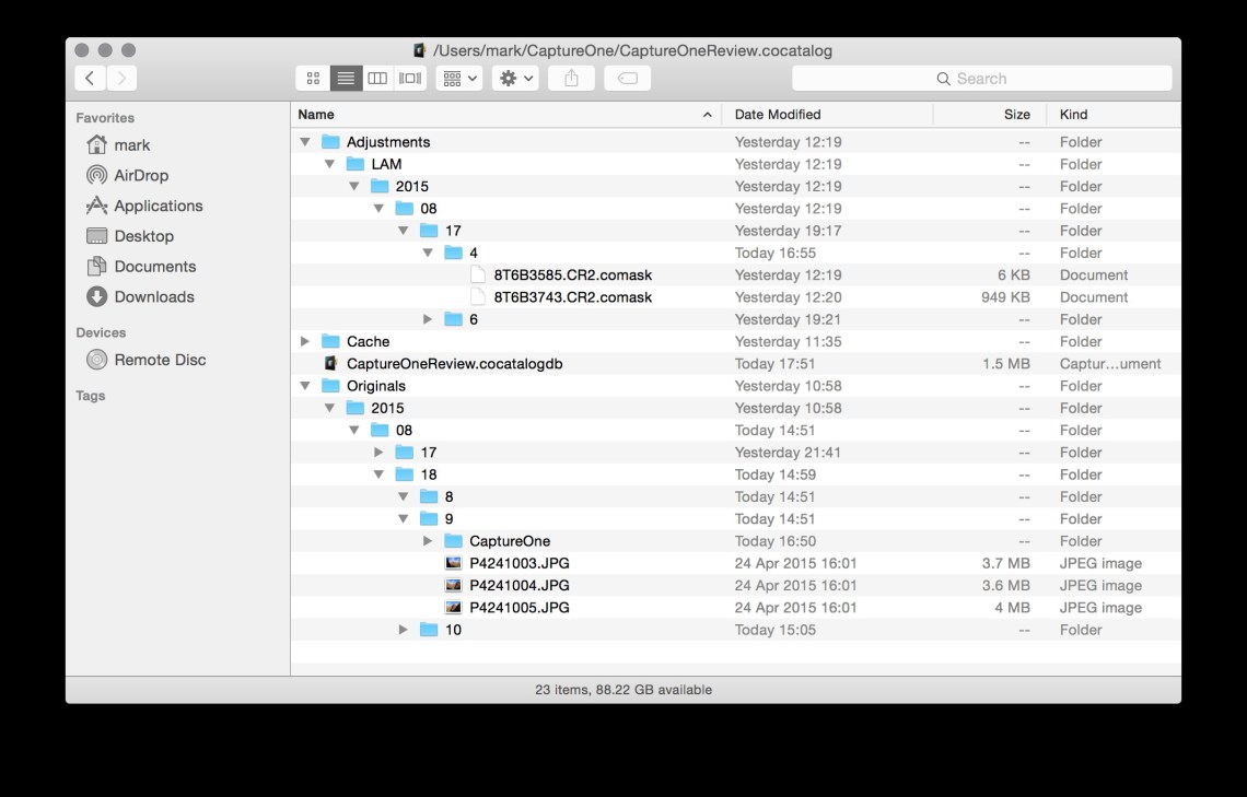 Inside Capture One's Catalogue...