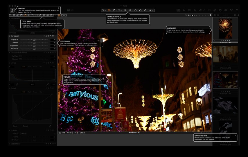 Capture One User Interface