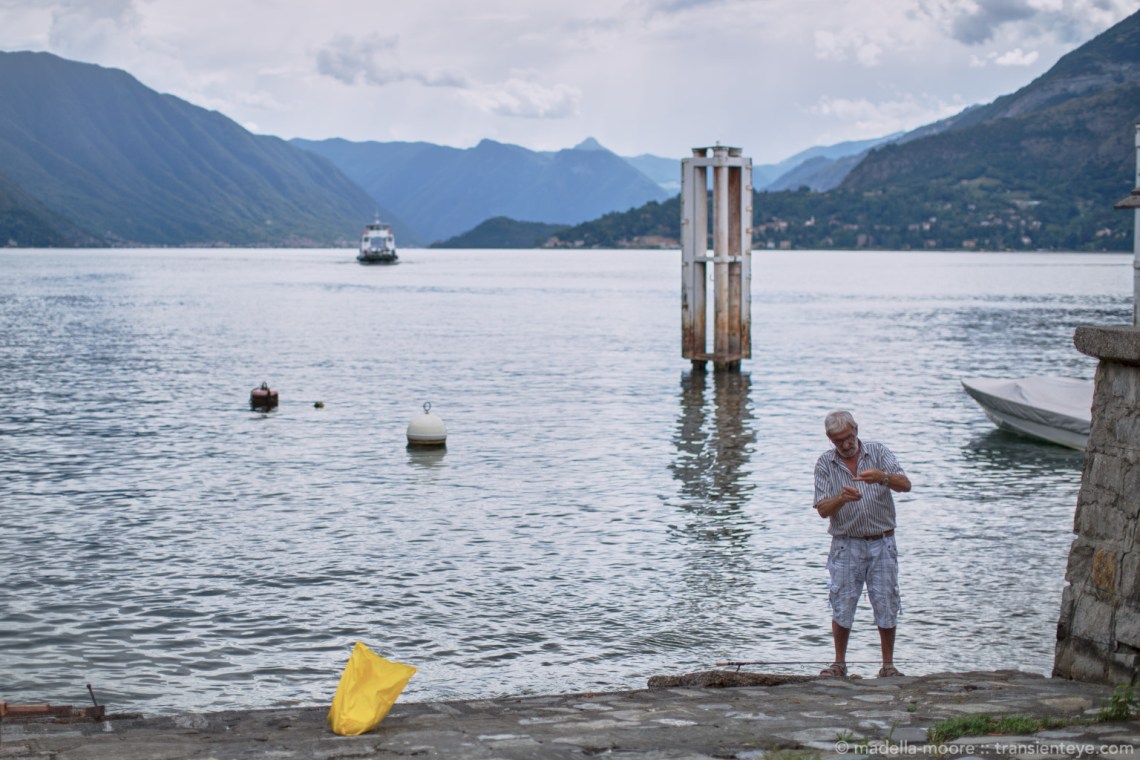Fisherman at Varenna, Lago di Como, Italy