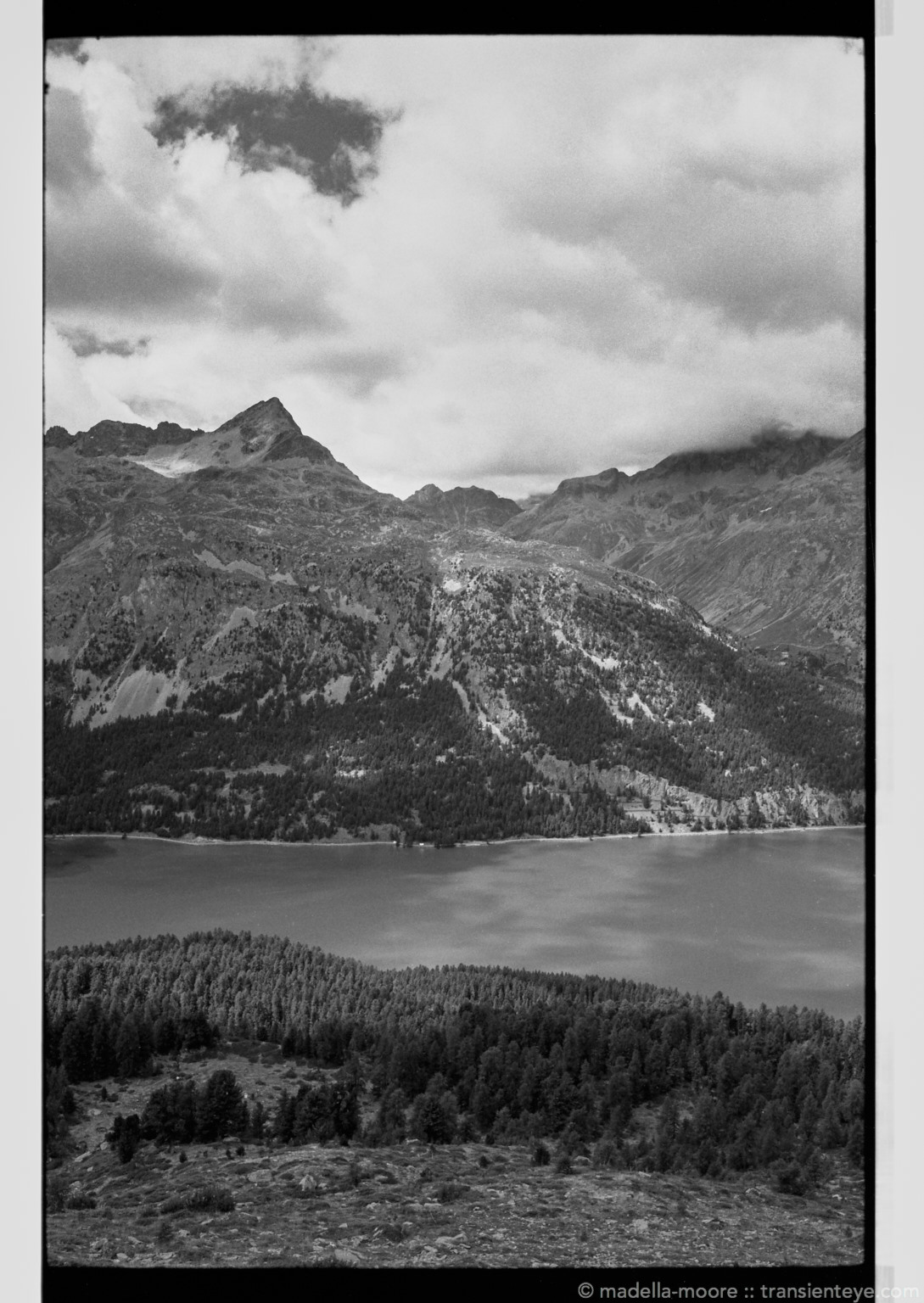 Lake Silvaplana, Switzerland. Leica M7, Zeiss ZM 2/35 and Ilford Delta 100.
