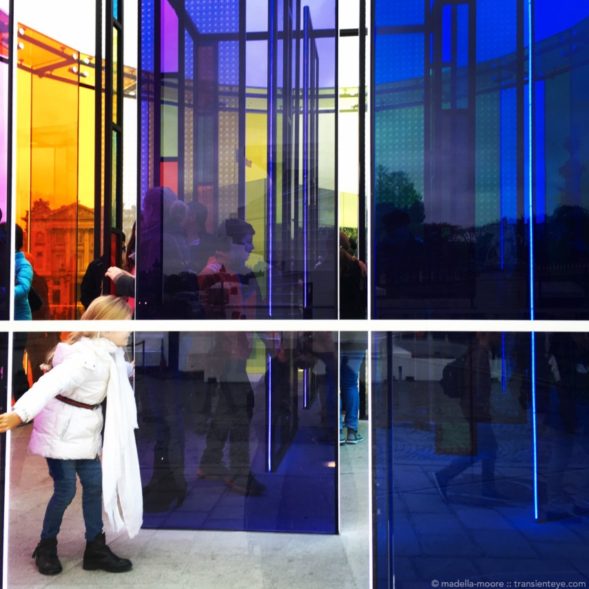 Colourful exhibit at Place de la Concorde, Paris.