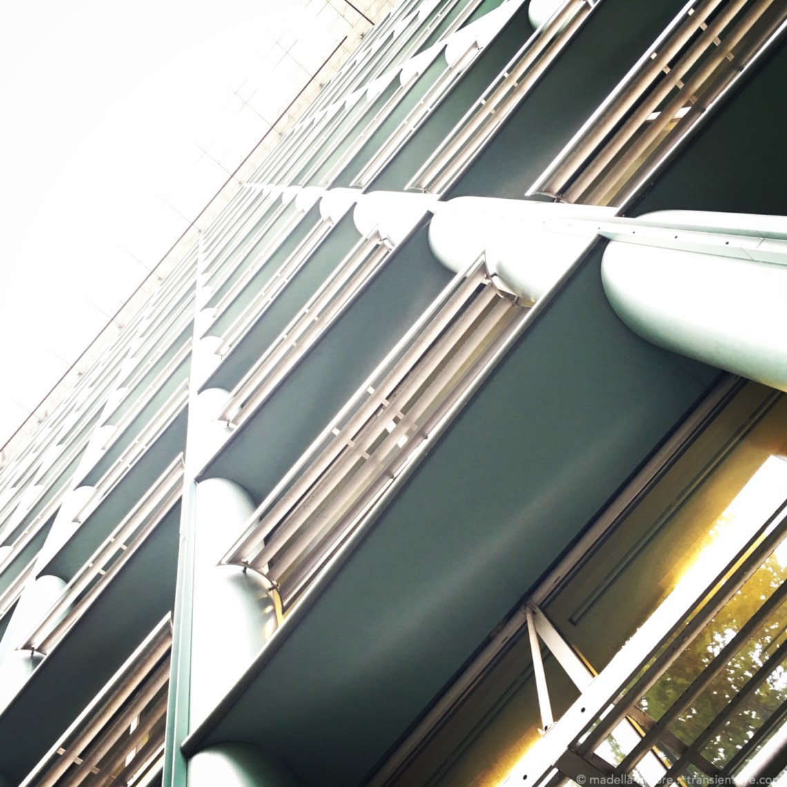 Look up- flare bound building.