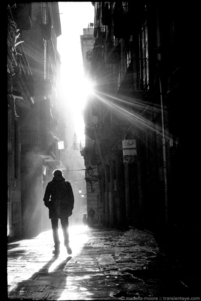 Film based Street Photography in the Ciutat Vella, Barcelona. Shot with FED 5b on Ilford Delta 100.