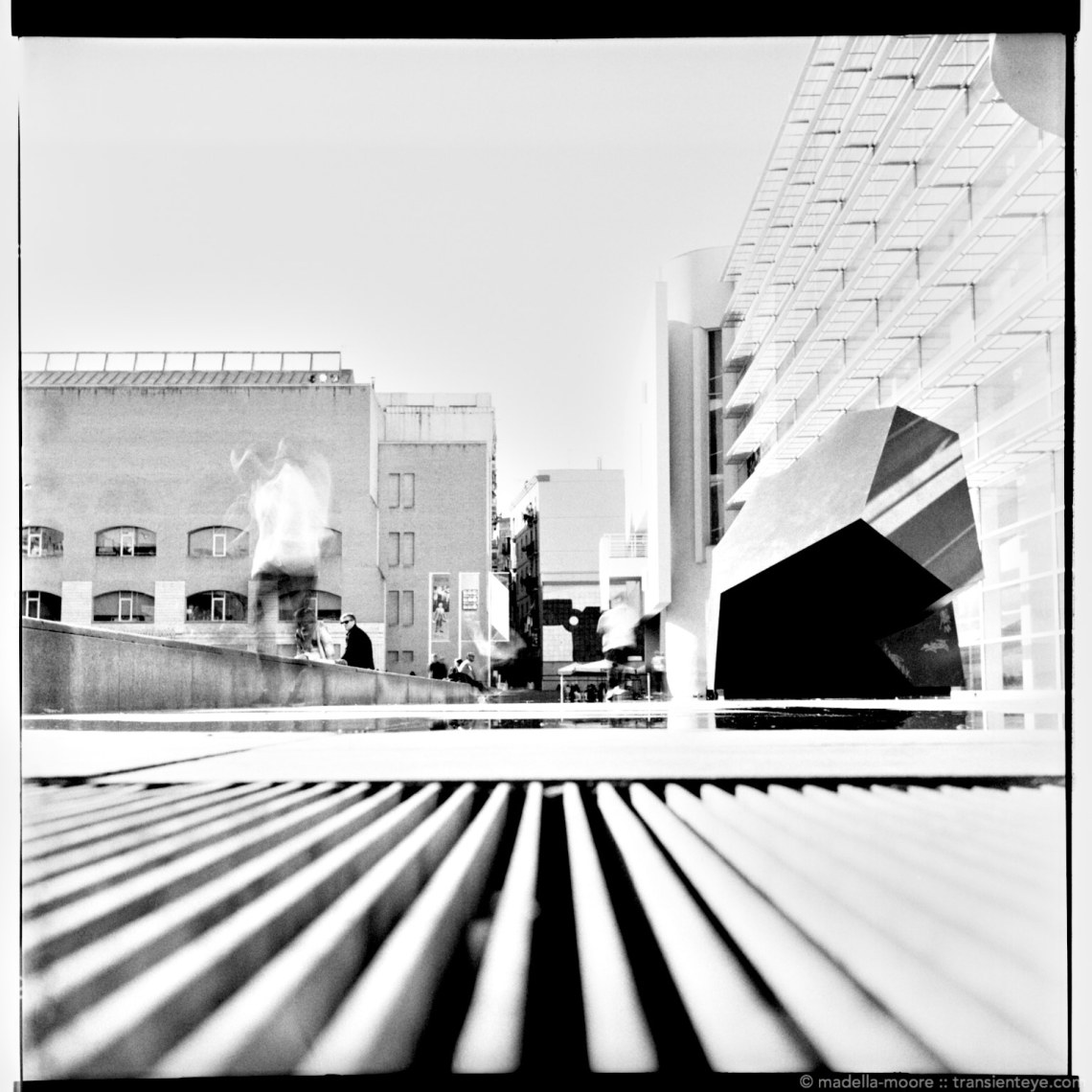 Skateboarders at Plaça dels Angels, Barcelona