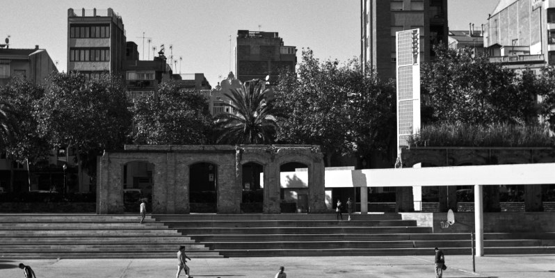 Football players, Parc del Clot, Barcelona