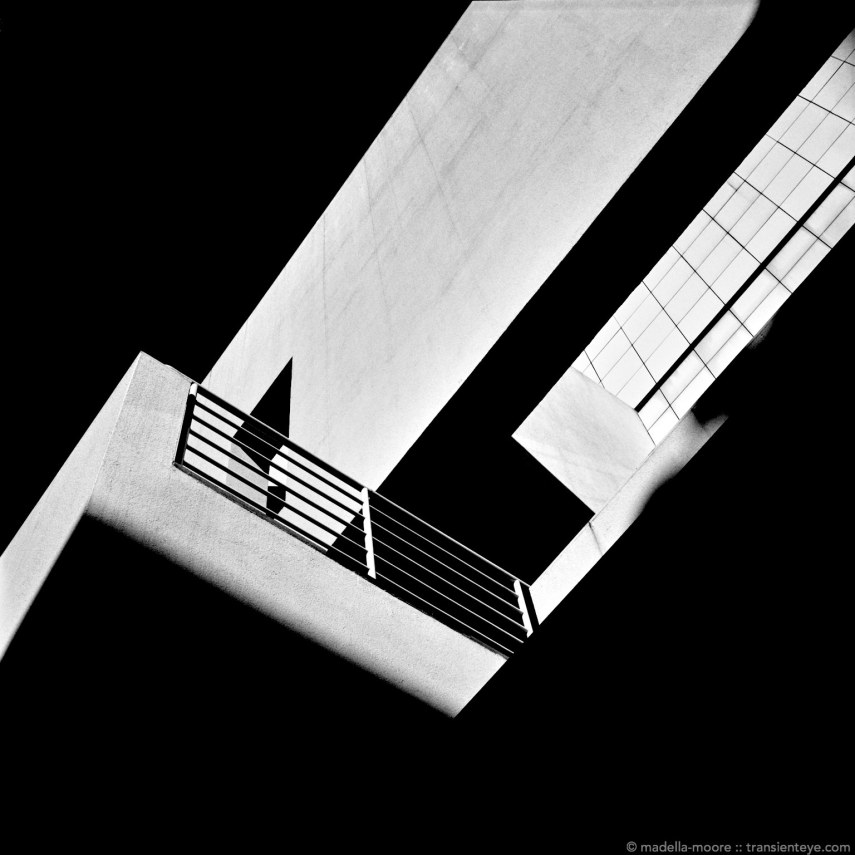 MACBA (Barcelona Museum of Modern Art) Architectural Abstract in Black and White.