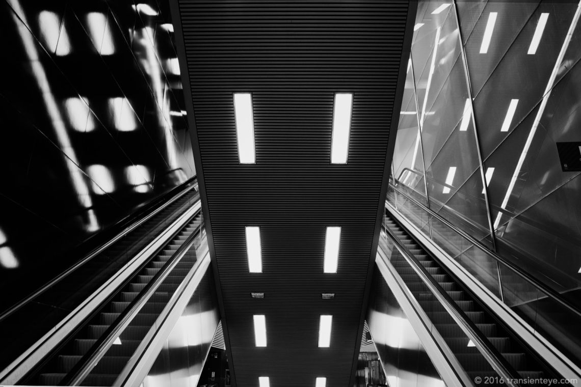 Torrassa Metro Escaleras, Barcelona. Ricoh GR II in Black and White.