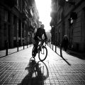 Cyclist, Barcelona.