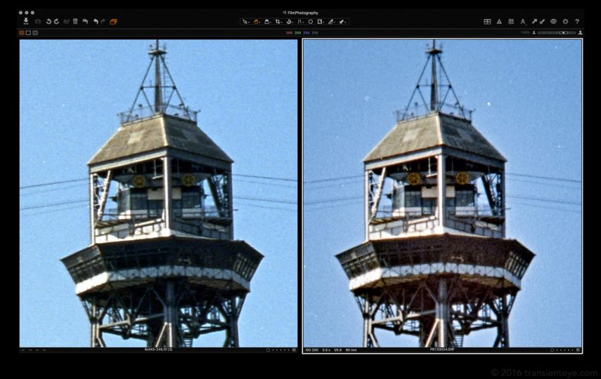 Sharpened (left) vs Macro (right)