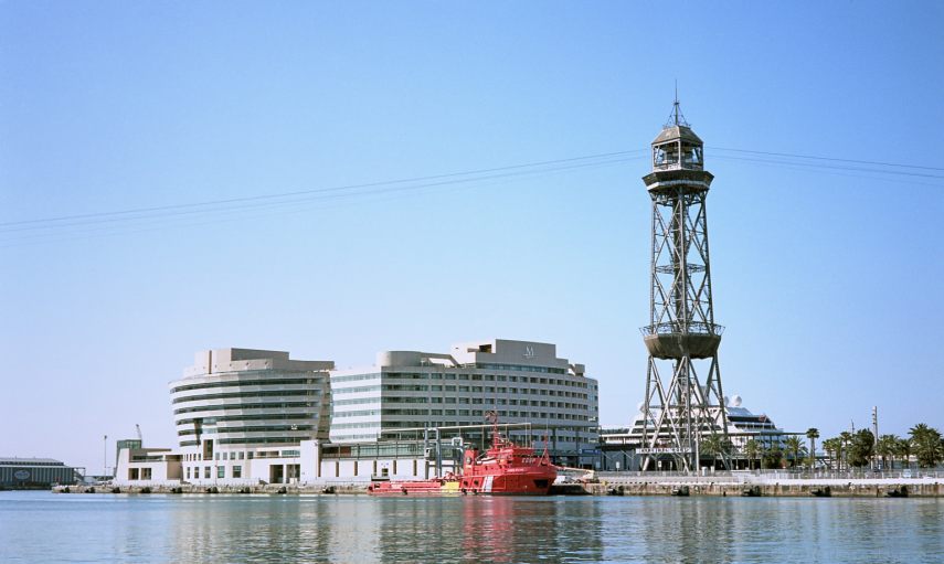 A typical touristic snap-shot at Port Vell, Barcelona