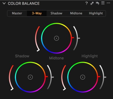 Capture One's Colour Balance Controls