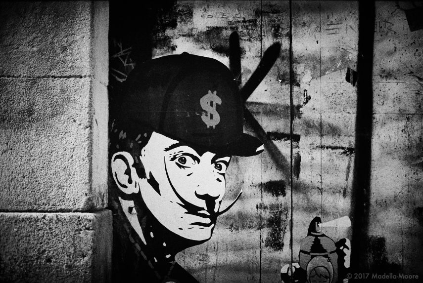 Dollar Dalí,Street Art, Barcelona.