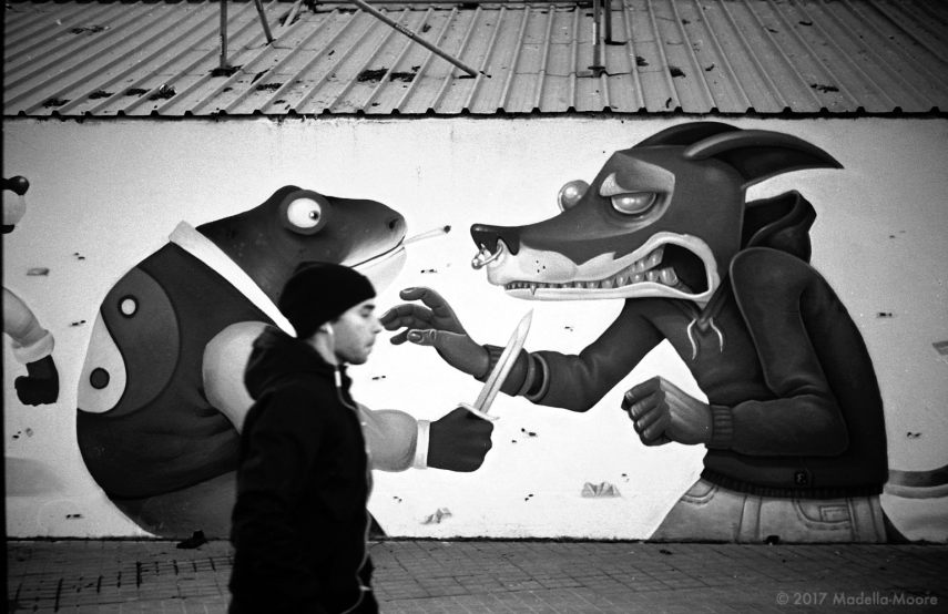 Street Scene, El Parallel, Barcelona.