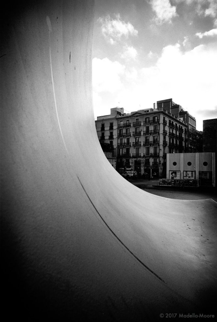 C/Elizabets, seen from the MACBA, Barcelona