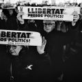 Protest in support of the politicians currently on remand after declaring independence, Plaça Sant Jaume,&nbsp;Barcelona.