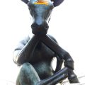 El Brau Pensador (the thinking bull) – Sculpture by Josep Granyer, Rambla de Catalunya, Barcelona. The independence sticker is not&nbsp;original…