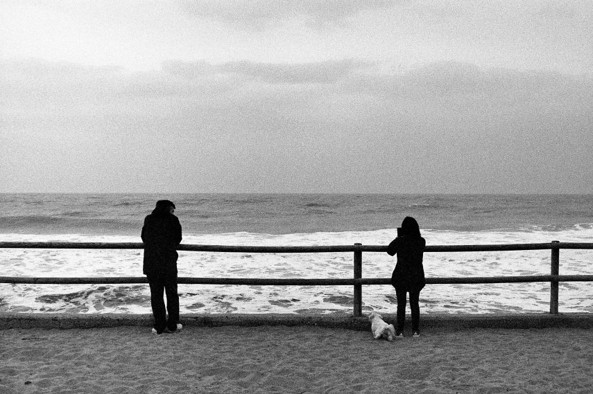 Stormy beach scene, Montgat