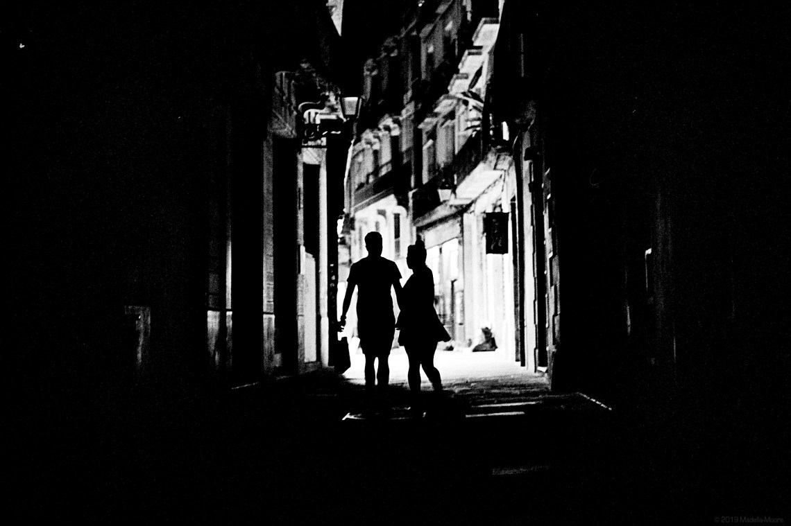 Nighttime Street Photography in Barcelona on Film