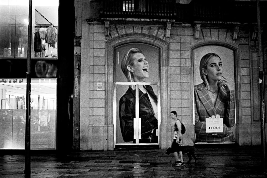 Nighttime Street Photography in Barcelona on Film