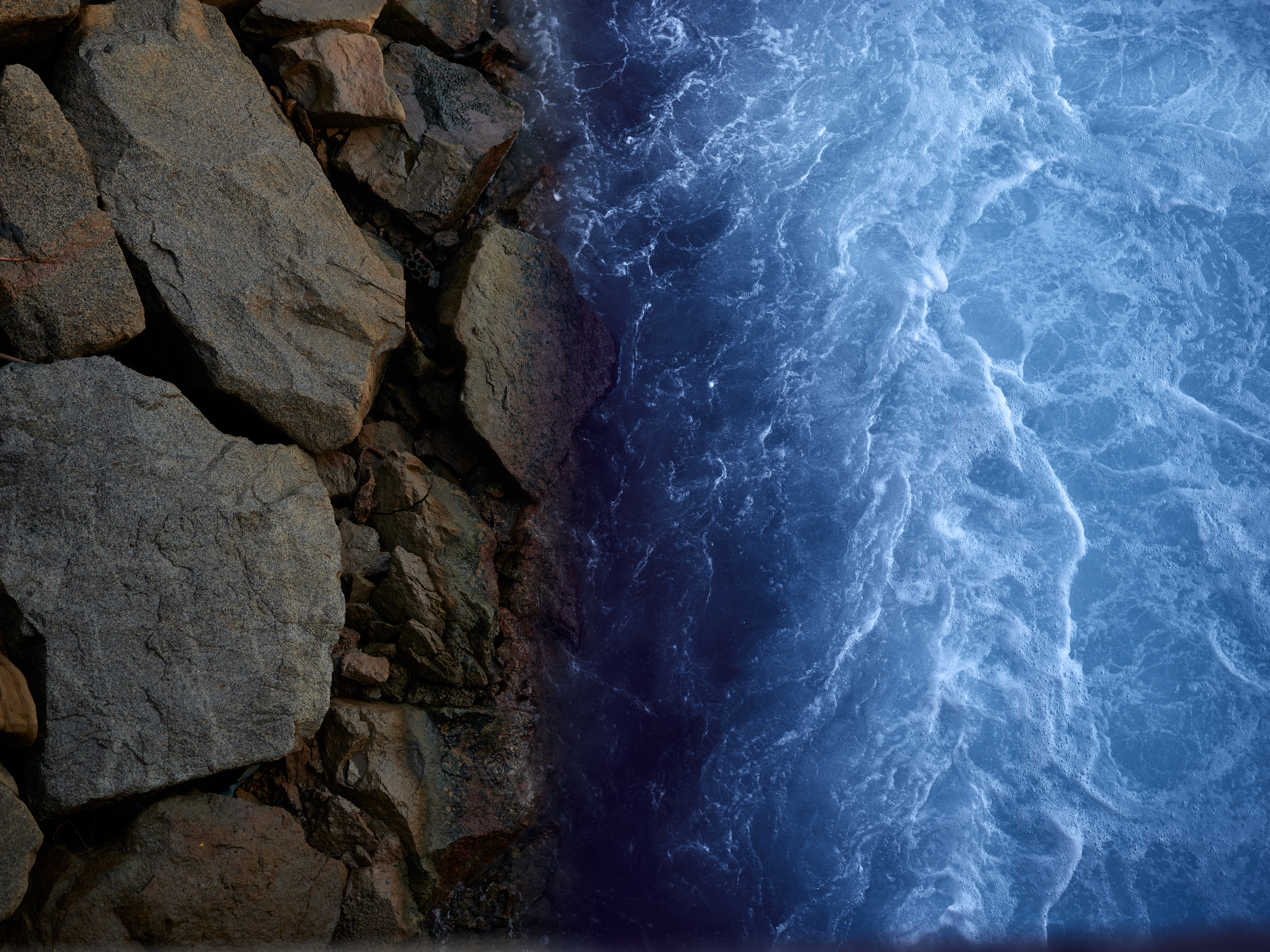 Waste cooling water outlet from the electricity plant at the Riu Besòs, Barcelona.
